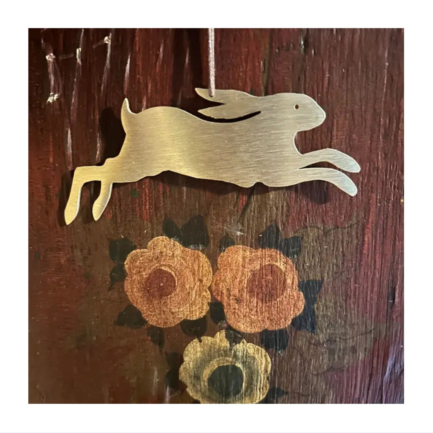 Solid Brass Hare Decoration