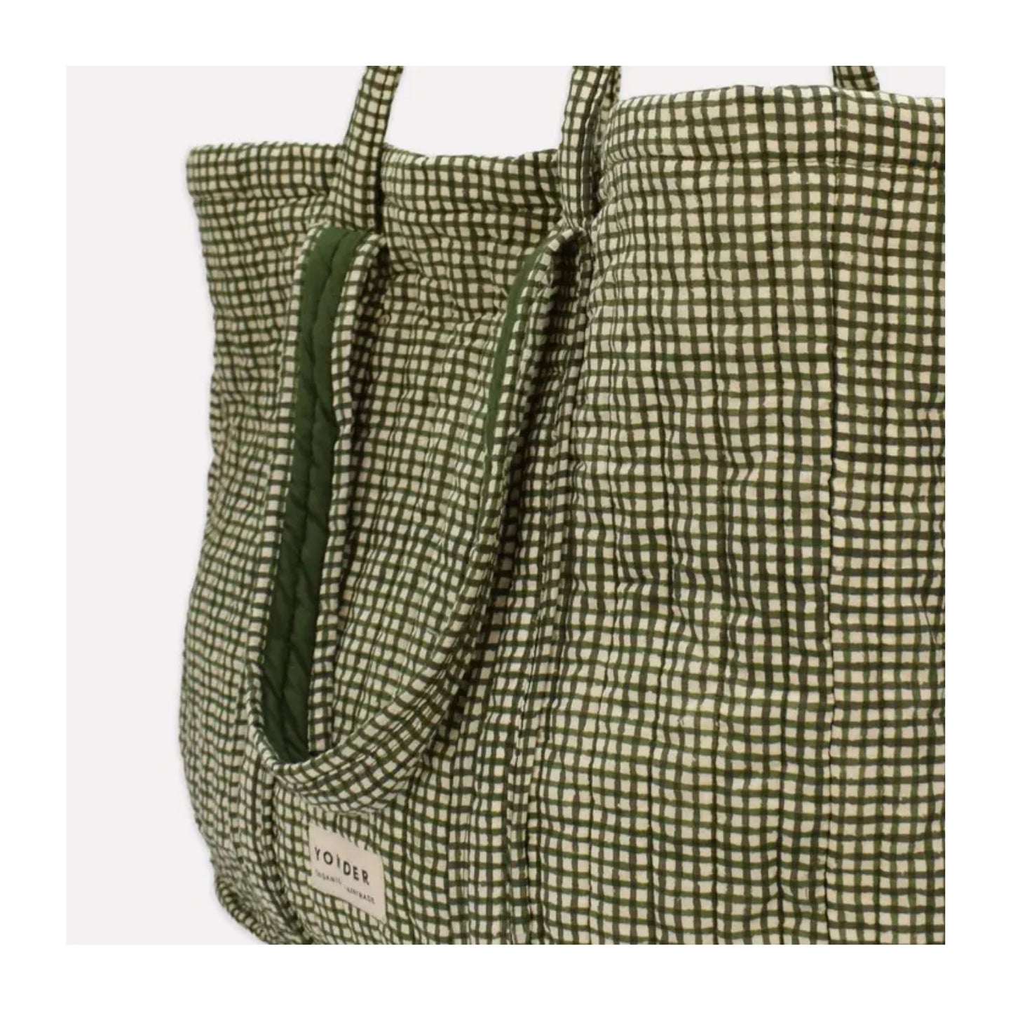 Fern Check Quilted Carry All Bag