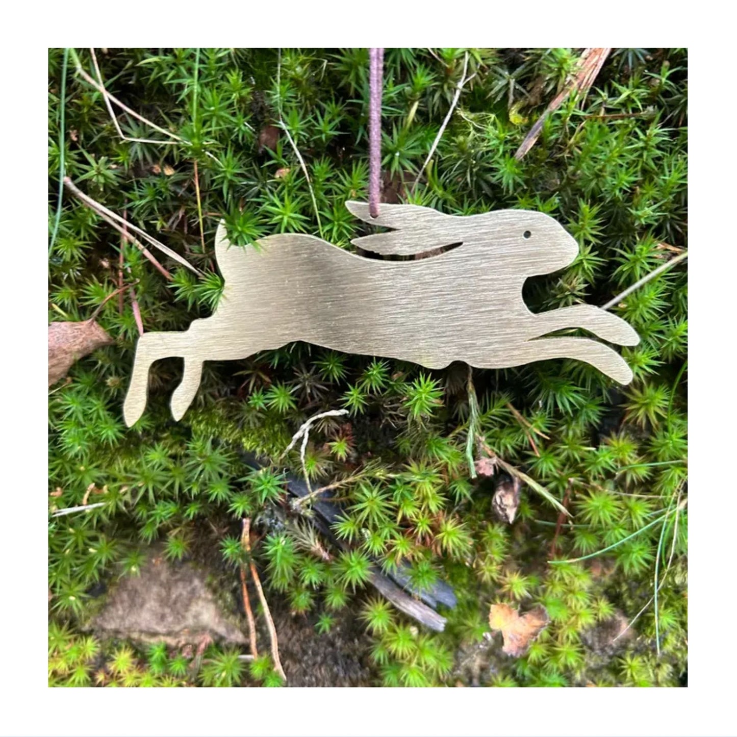 Solid Brass Hare Decoration