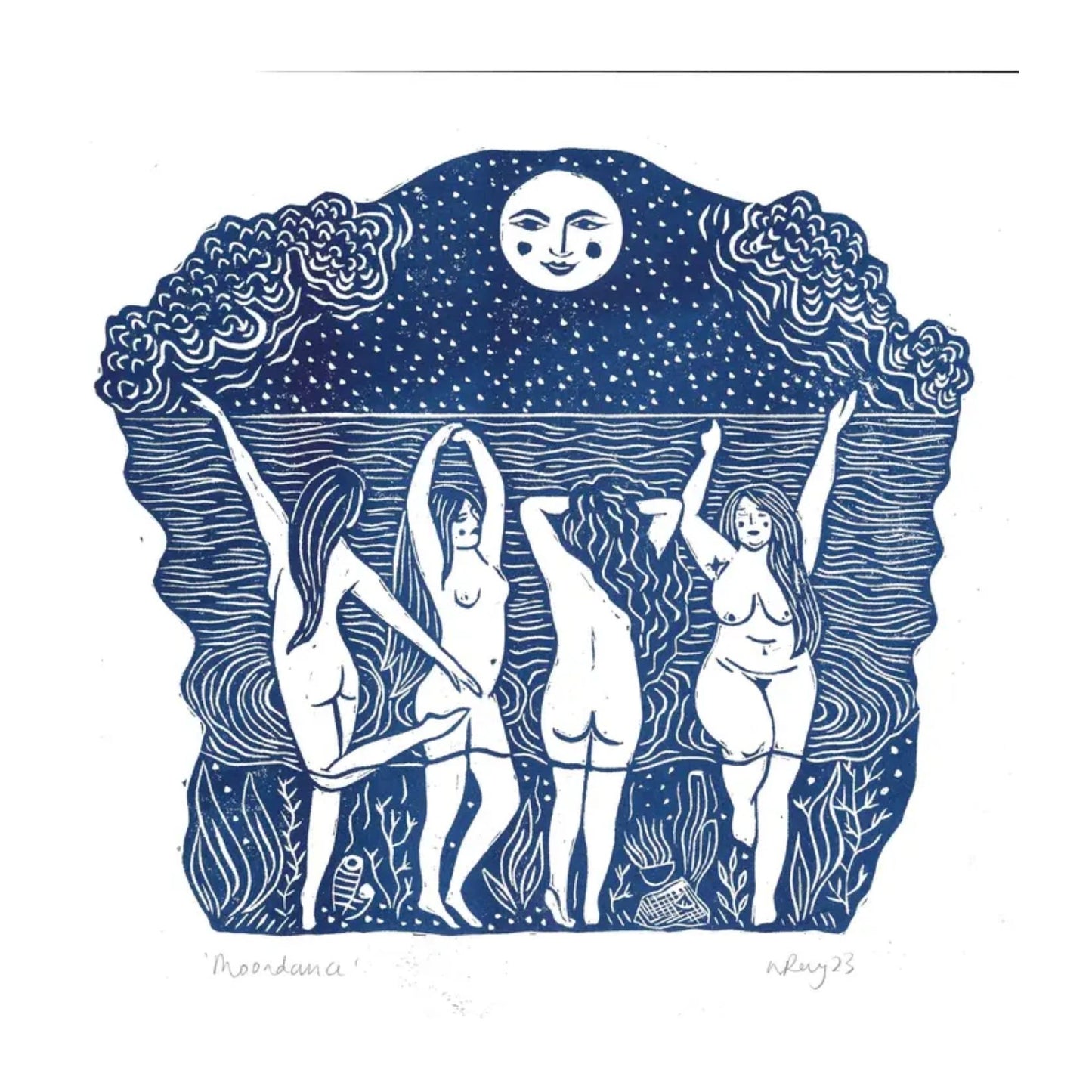 Moondance Risograph Print