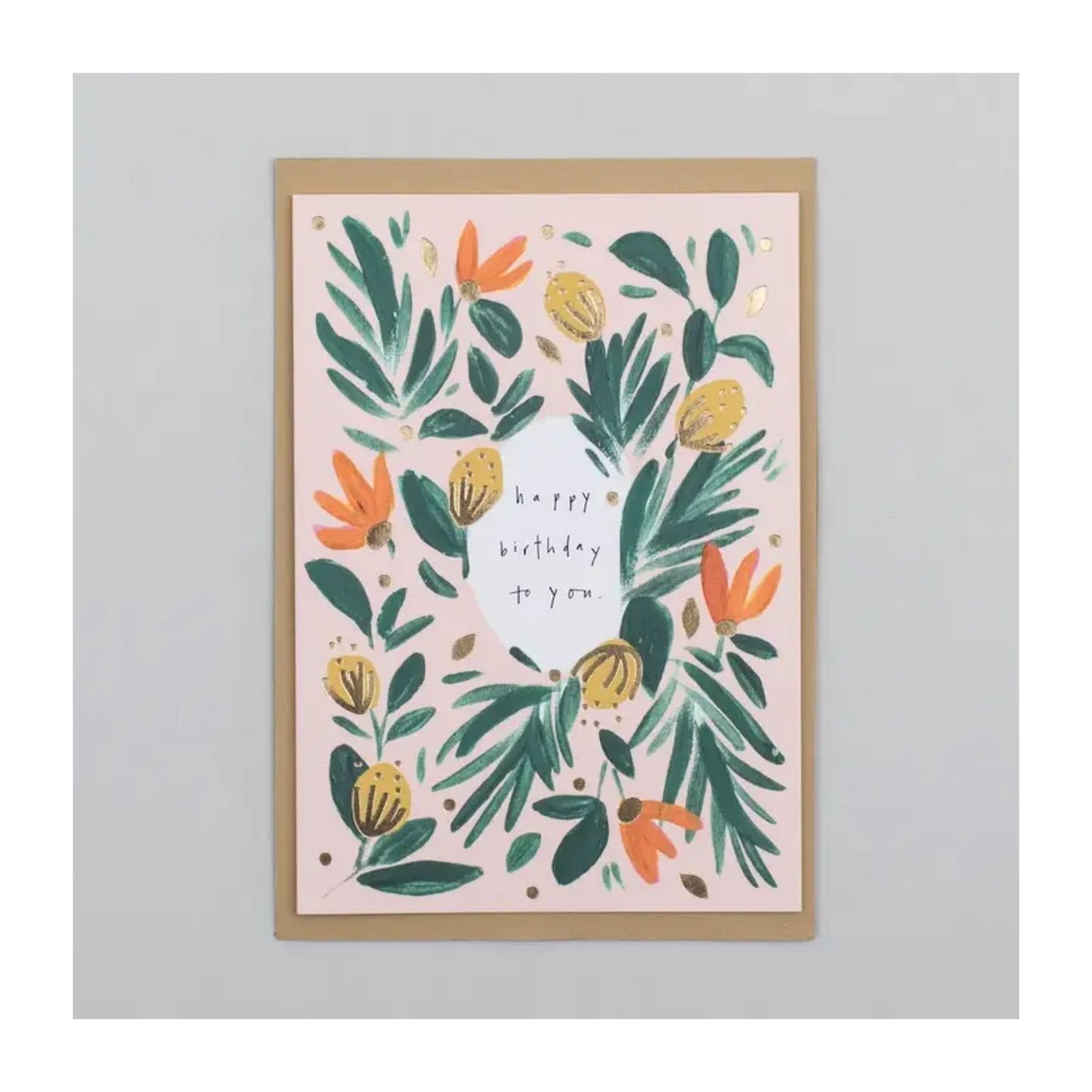Happy Birthday To You Card Botanical Card