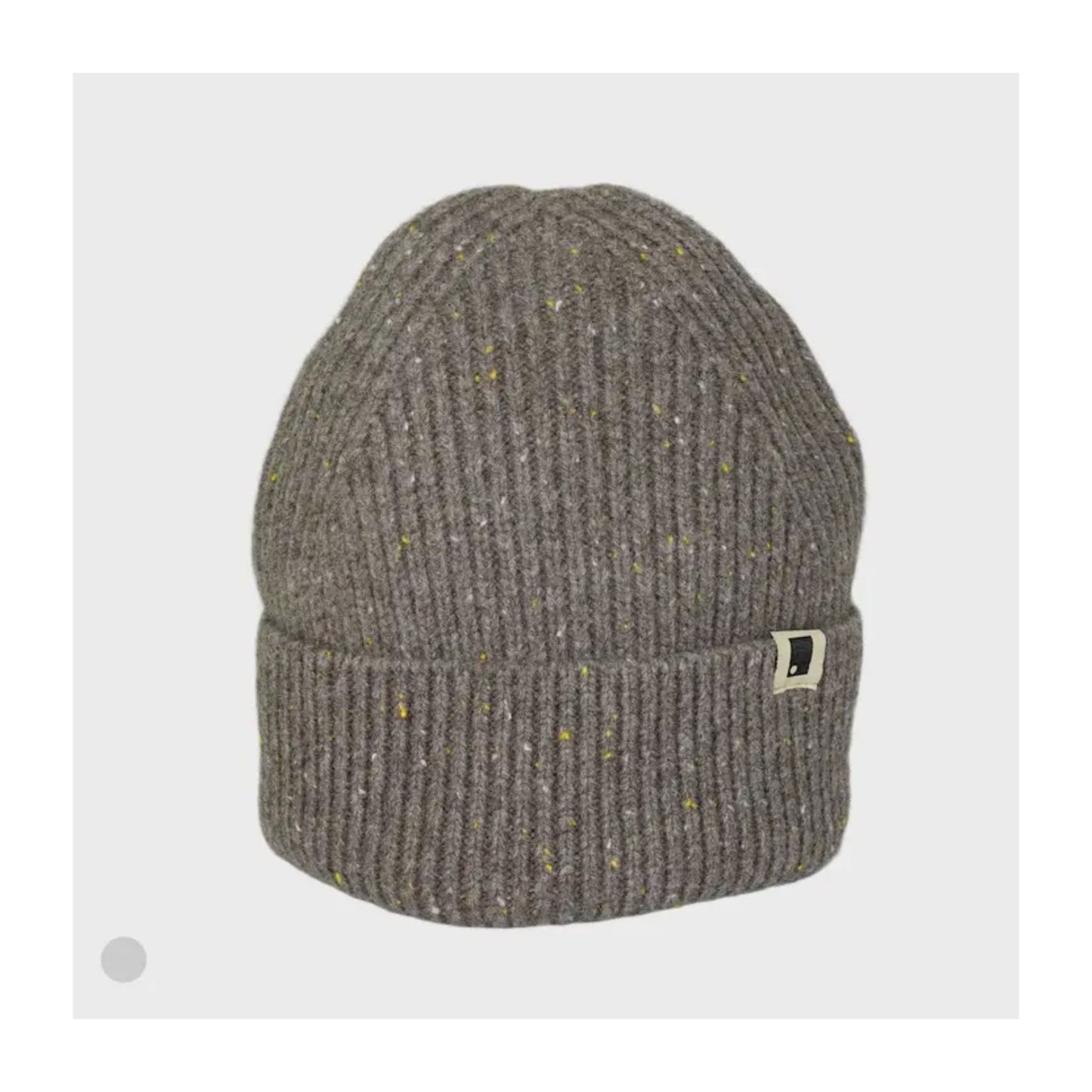 Mocha Moorland Wool Rib Beanie