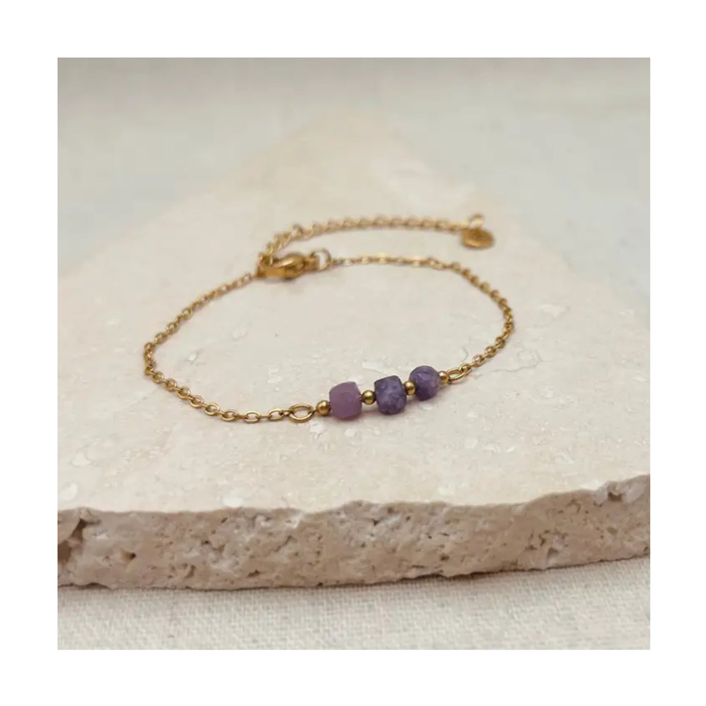 Amethyst Bead Bracelet