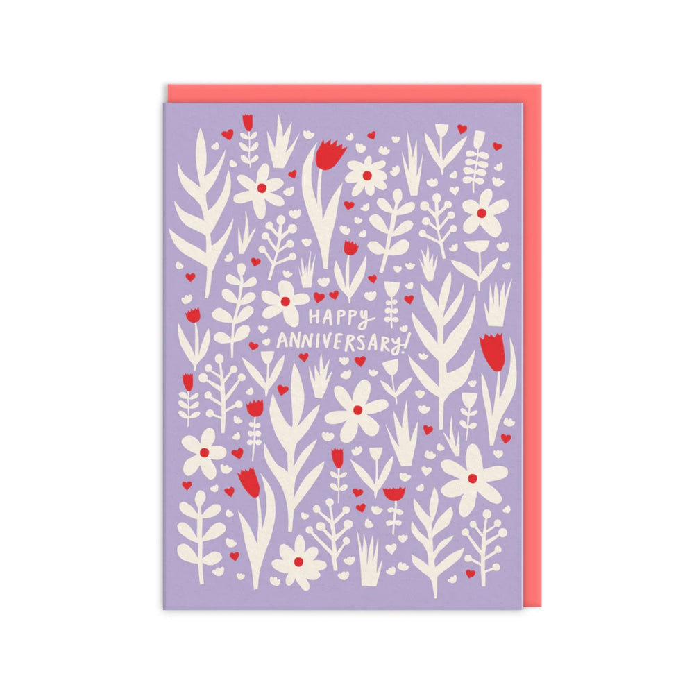 Anniversary Flowers Card