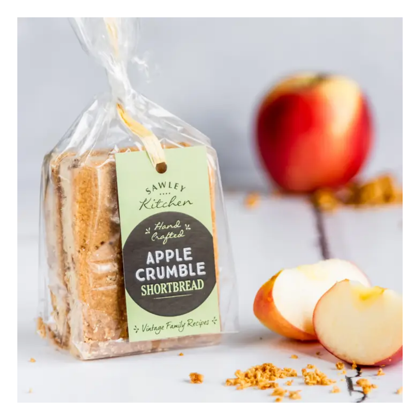 Apple Crumble Shortbread Biscuits