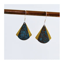  Art Deco Patinated Curved Drop Earrings