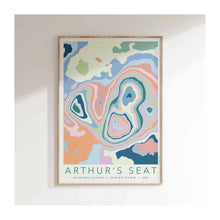  Arthur's Seat Colourful Topography Print