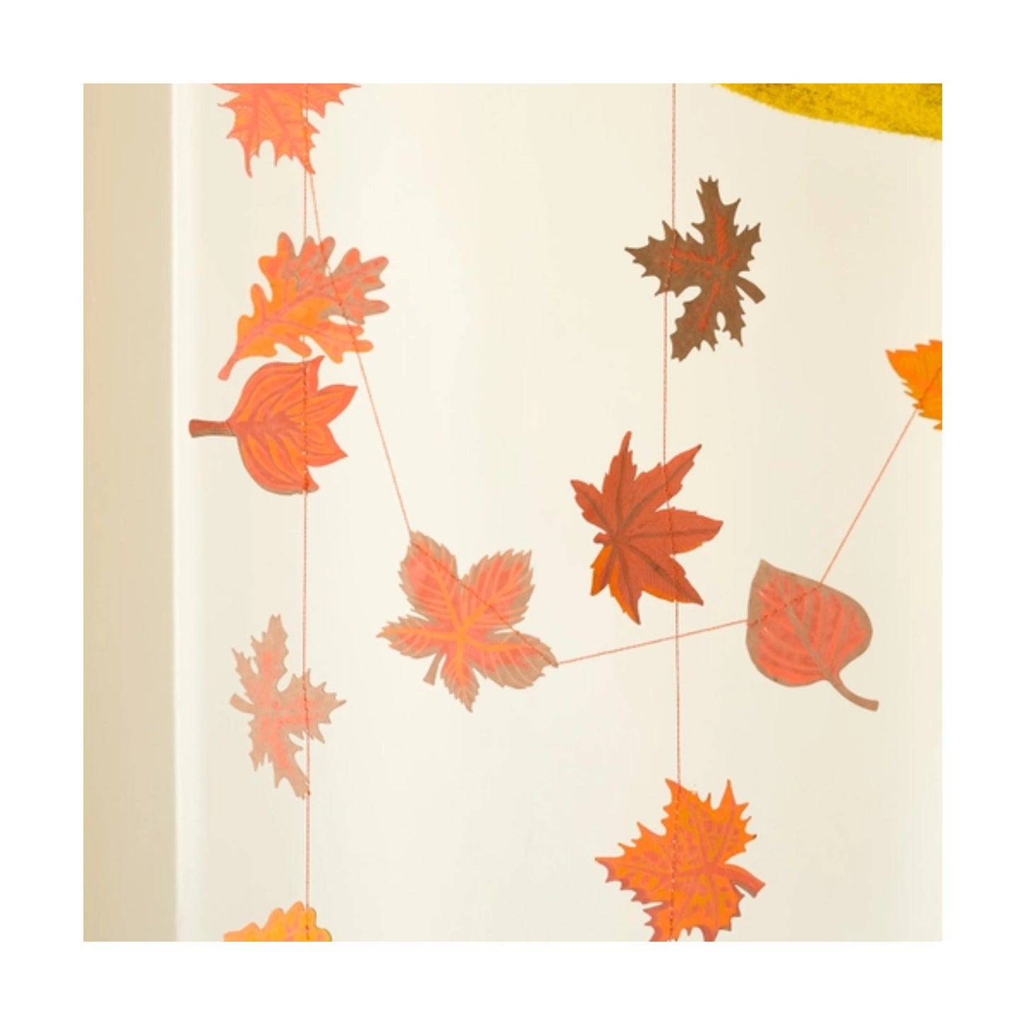 Autumn Leaves Sewn Garland