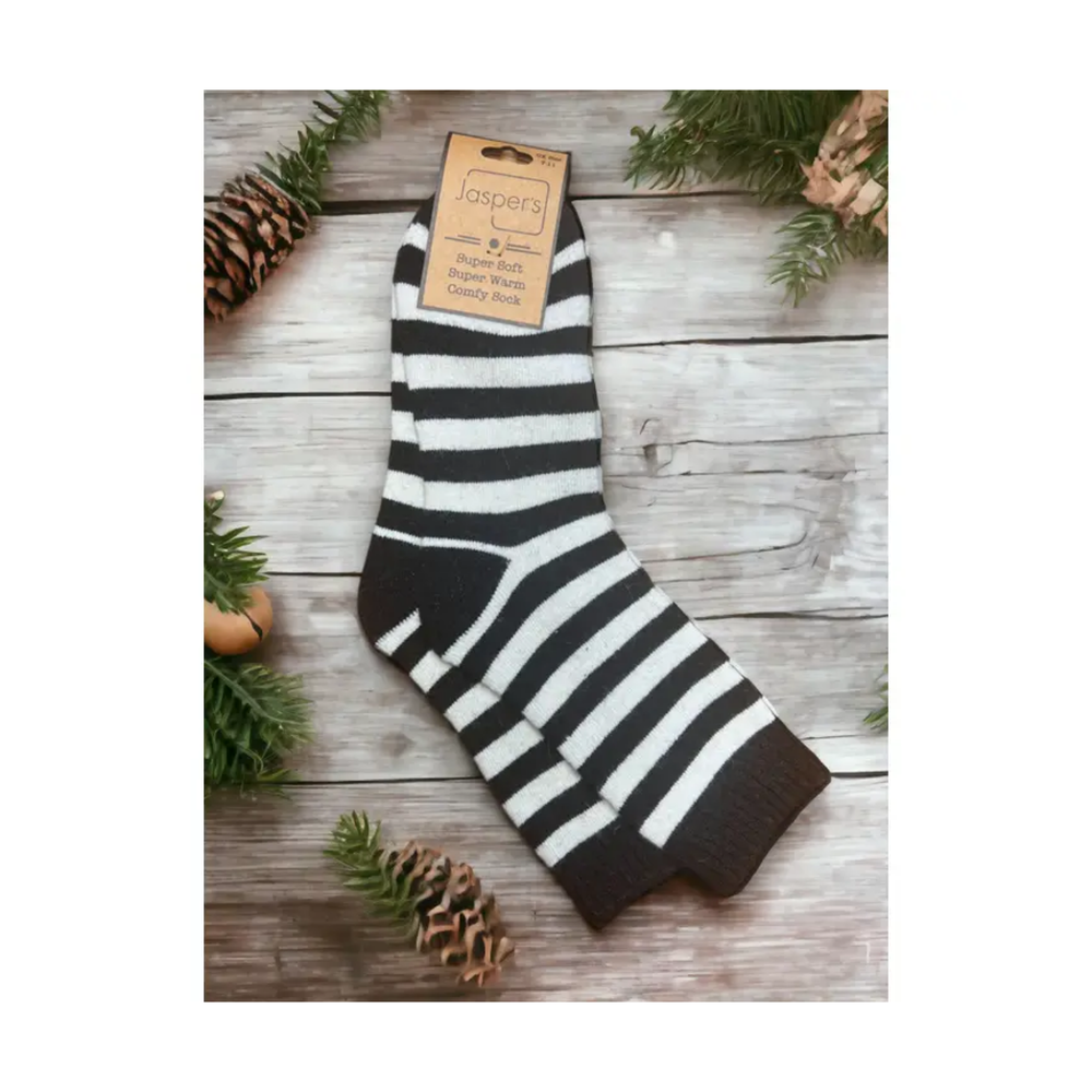 Monochrome Stripe Socks
