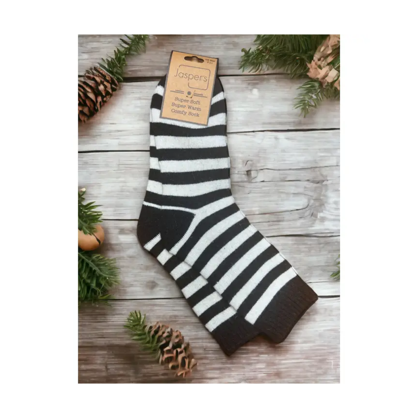 Monochrome Stripe Socks