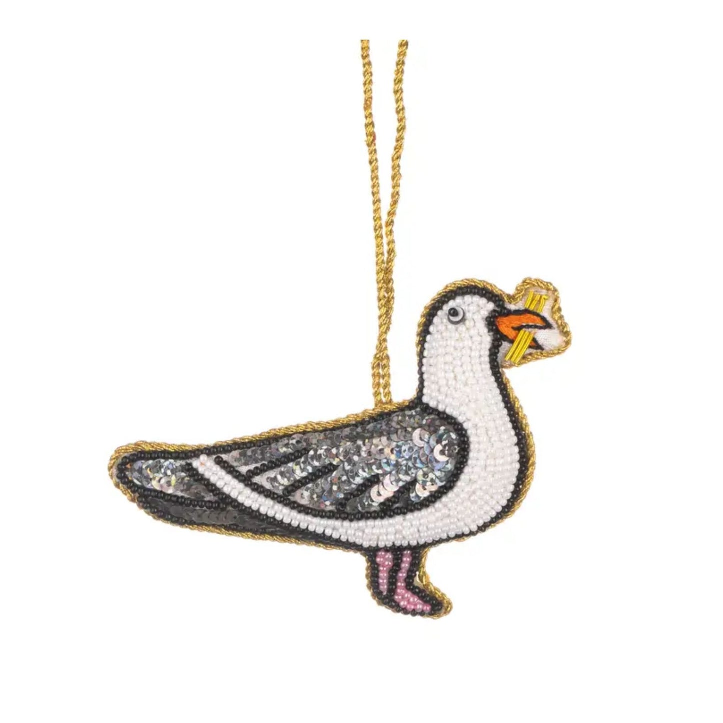 Beaded Seagull Decoration