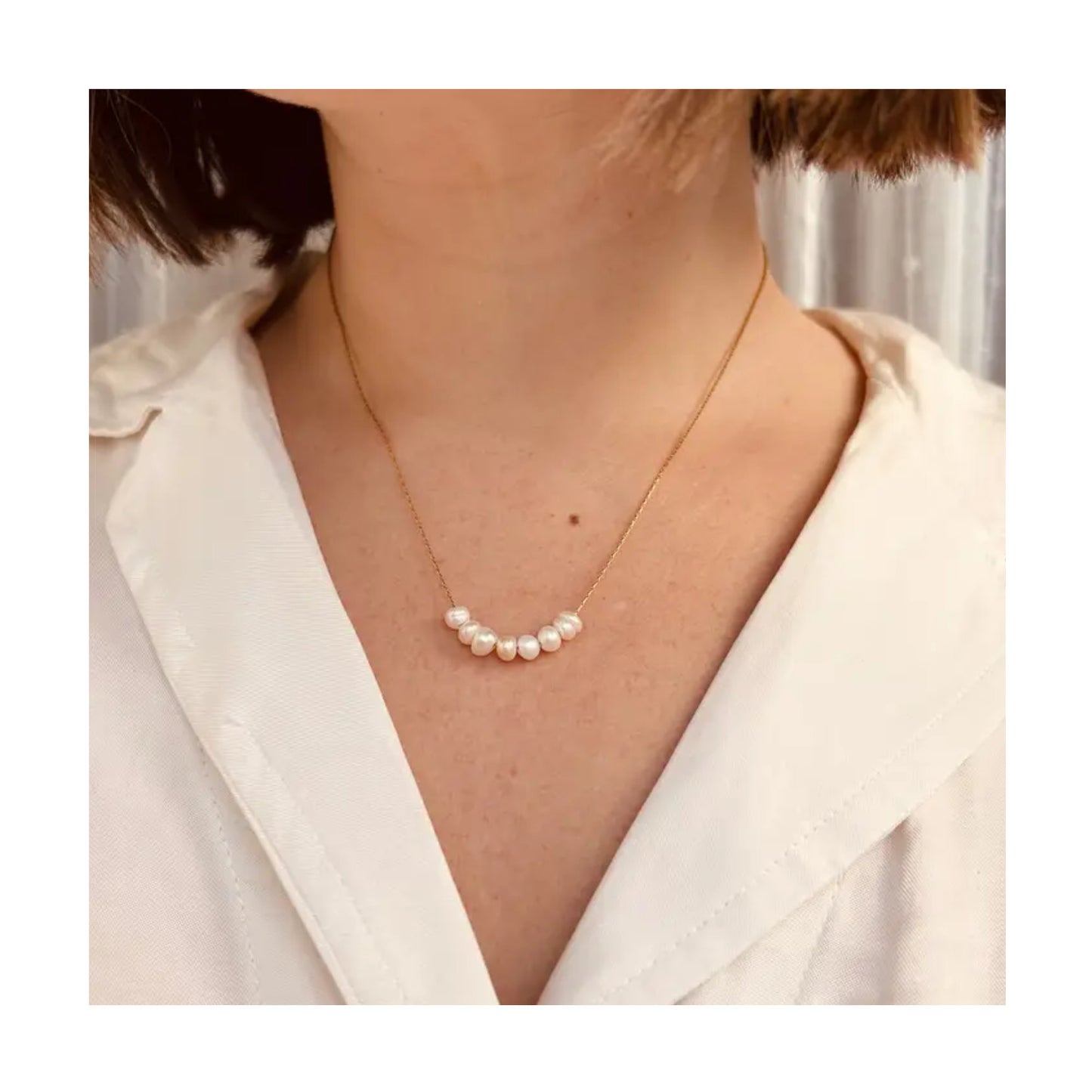 Beaded Pearl Necklace