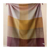 Berry Herringbone Block Check Recycled Wool Blanket