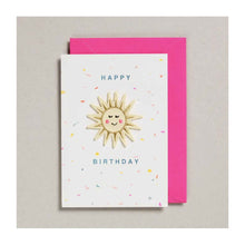  Happy Birthday Sunshine Card - Iron on Patch