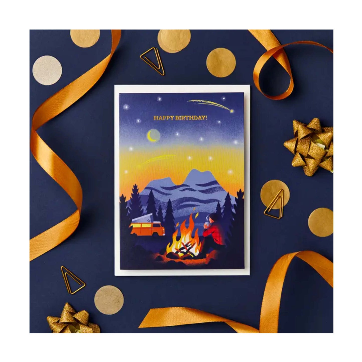 Camping Happy Birthday Card