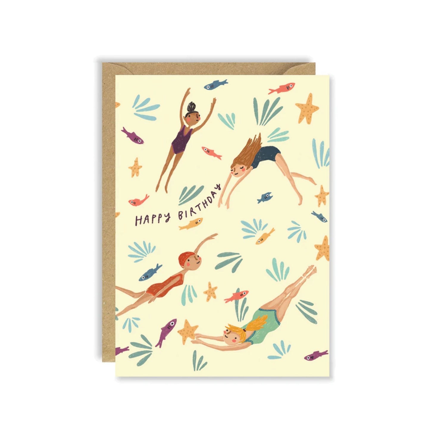 Swimming Birthday Card