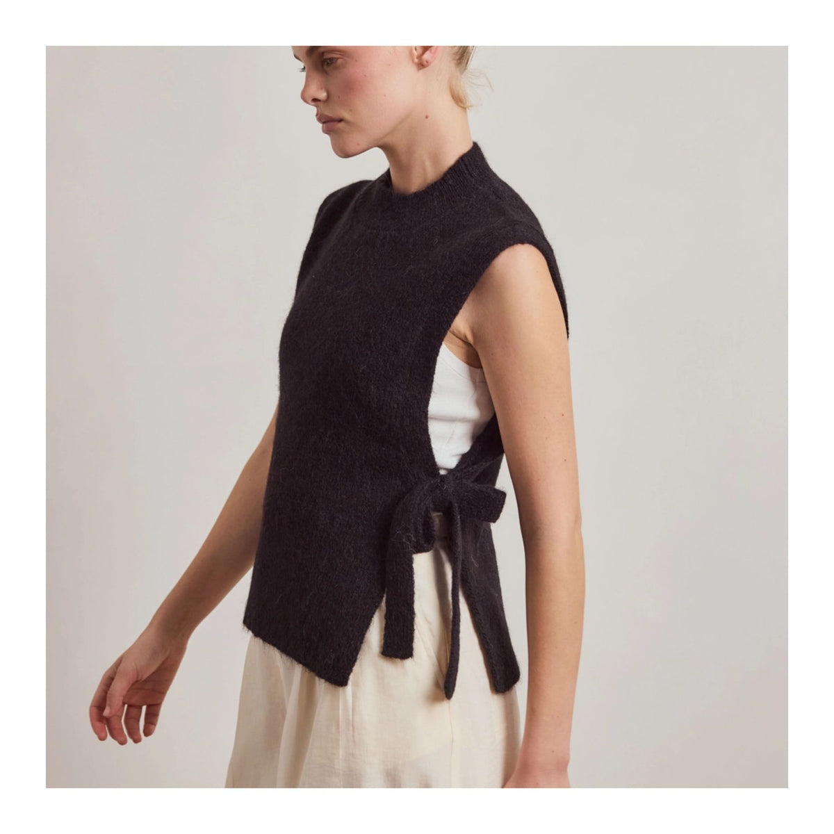 Black Alpaca Vest