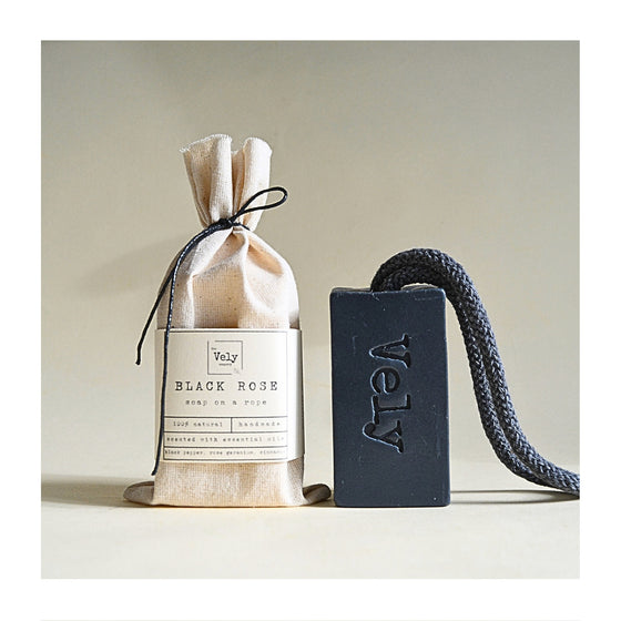 'Black Rose' - Activated Charcoal, Black Pepper and Geranium Natural Soap