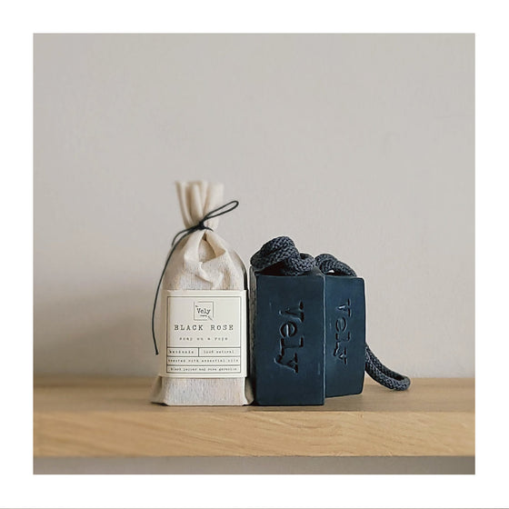 'Black Rose' - Activated Charcoal, Black Pepper and Geranium Natural Soap