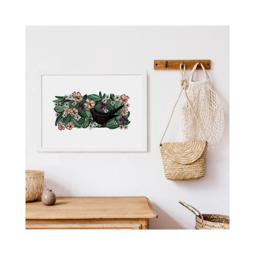
                  
                    Blackbird Hedgerow Print
                  
                