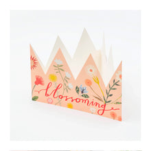  Blossoming Party Hat Card