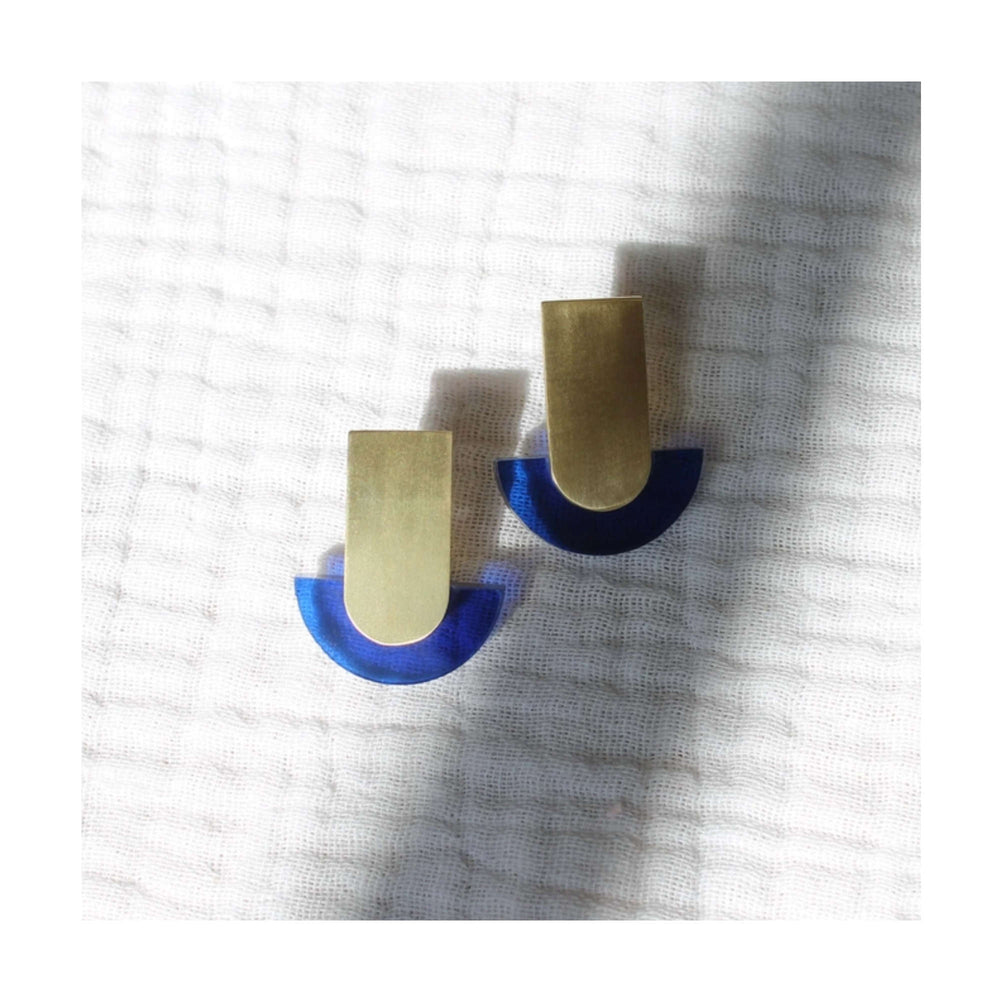 Blue Deco Studs