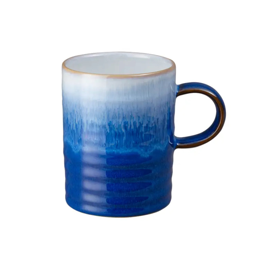 Blue Haze Ridged Stoneware Mug