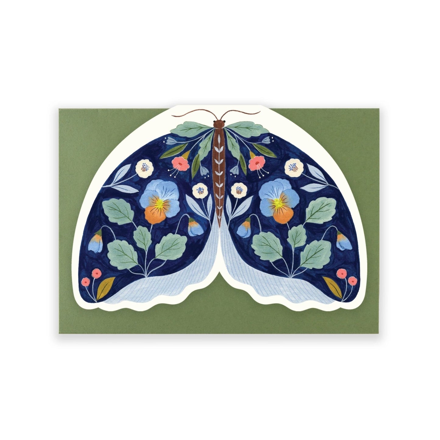 Blue Moth Card