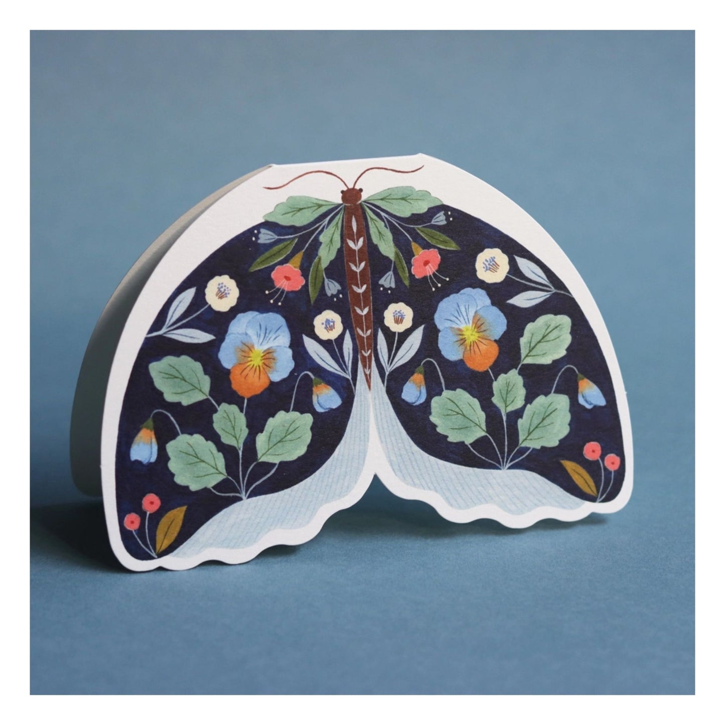 Blue Moth Card