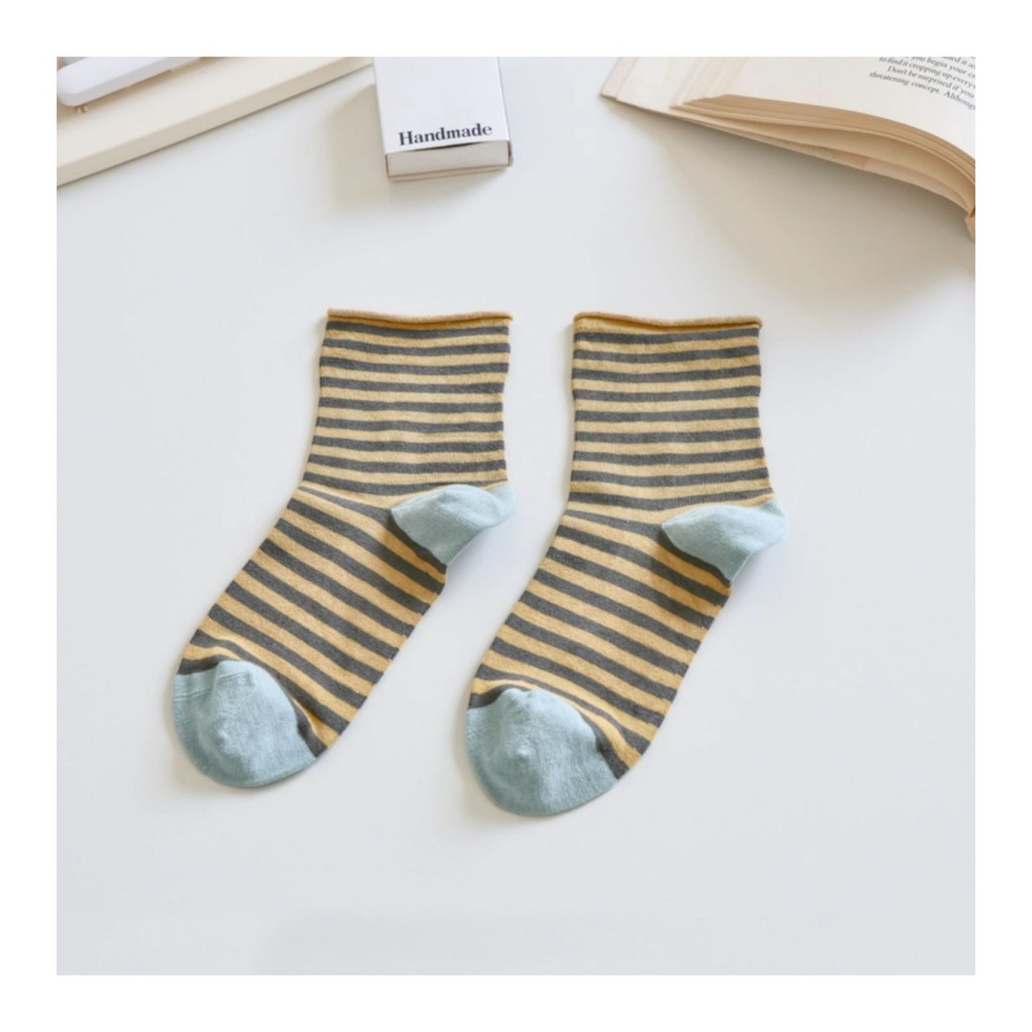 Blue Mulberry Silk Socks