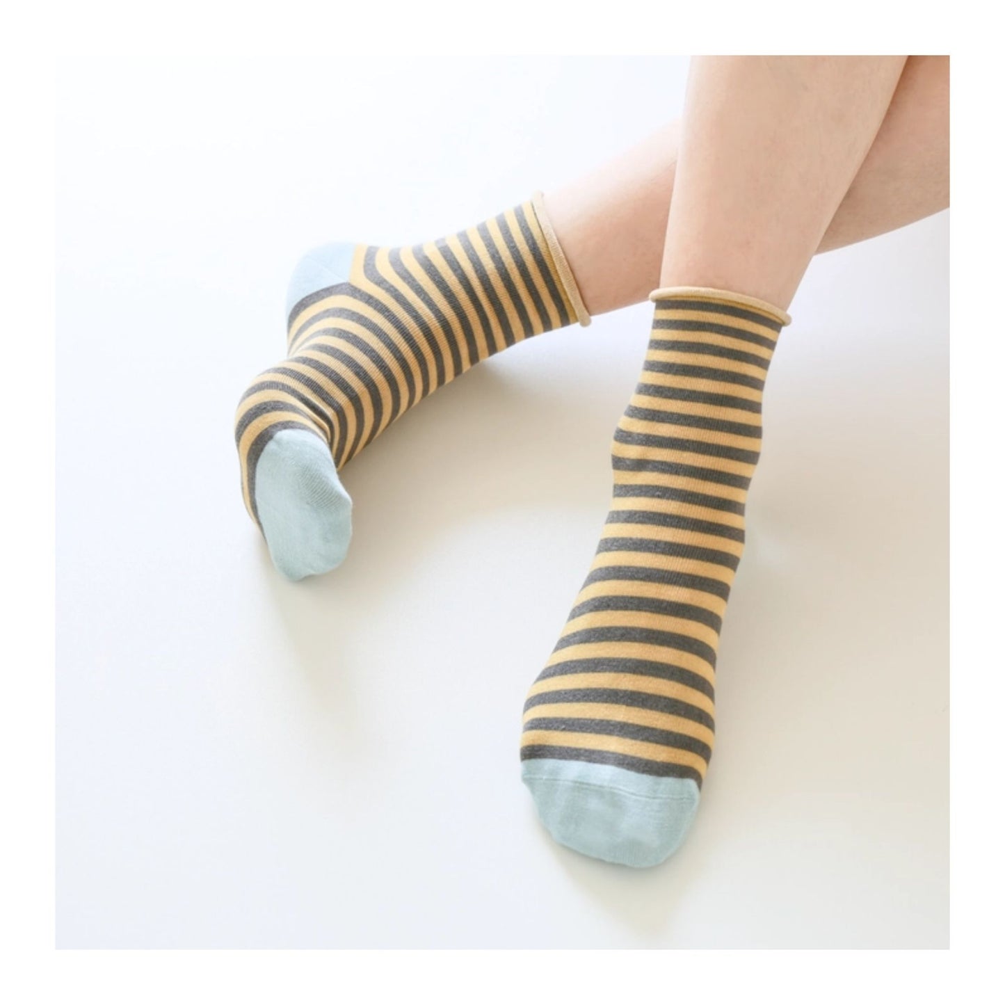 Blue Mulberry Silk Socks