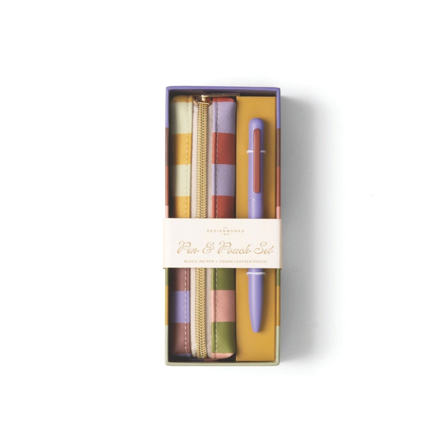 Bold Stripe Pen & Pouch Set