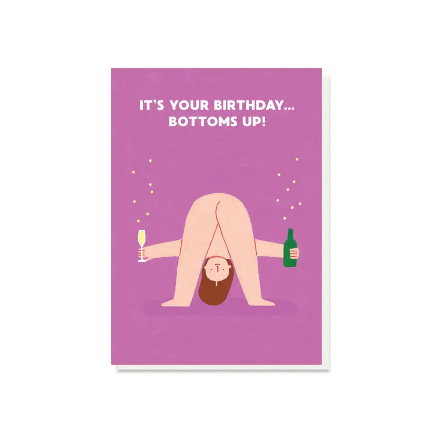 Bottoms Up Birthday Card