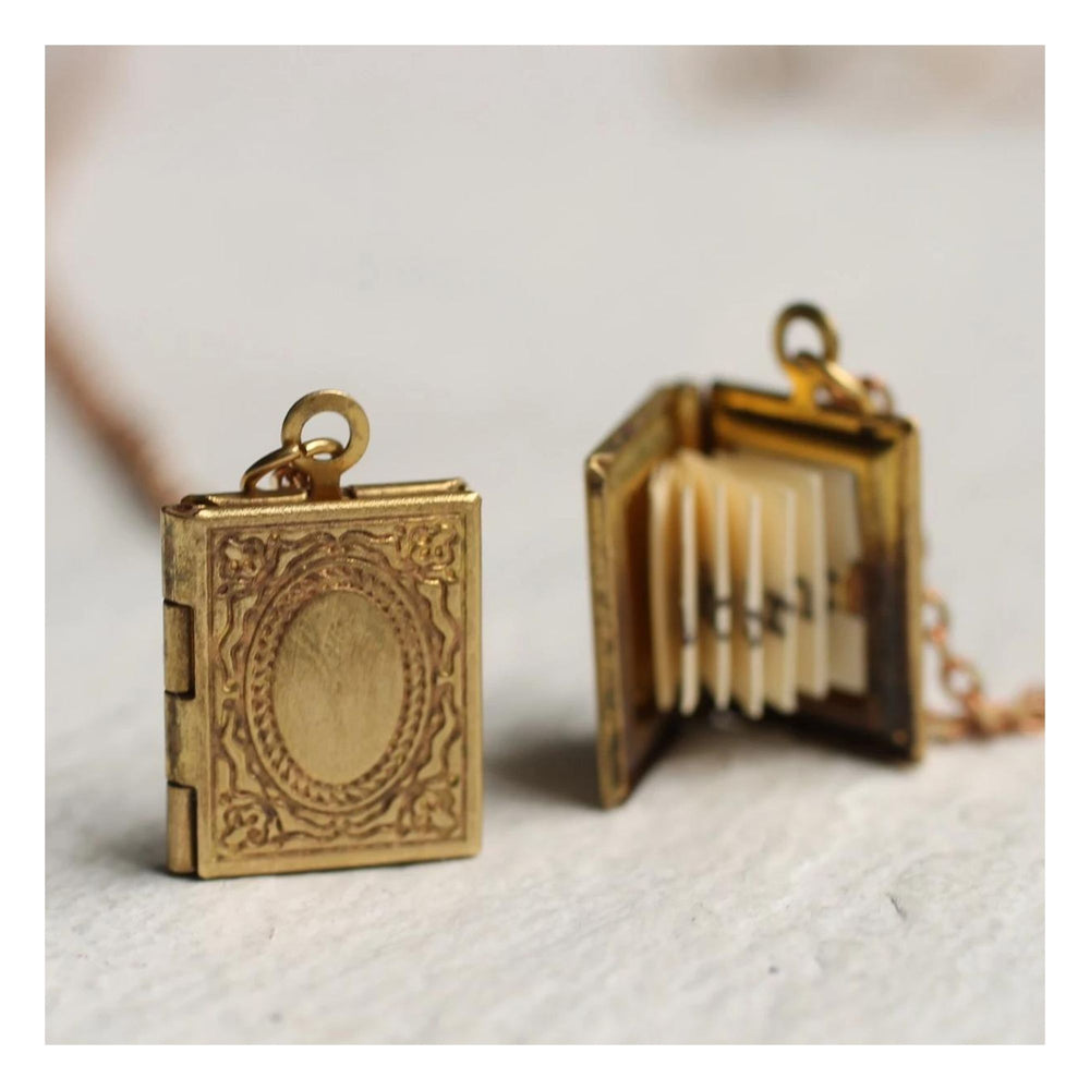 Brass Book Locket