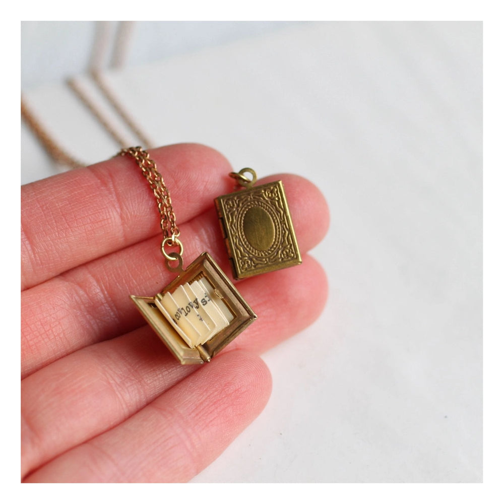 Brass Book Locket