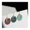 Double Hoop Colour and Brass Necklace