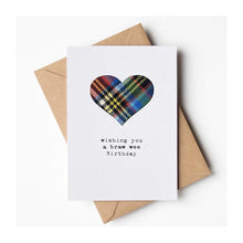  'Wishing You A Braw Wee Birthday' Tartan Handmade Card