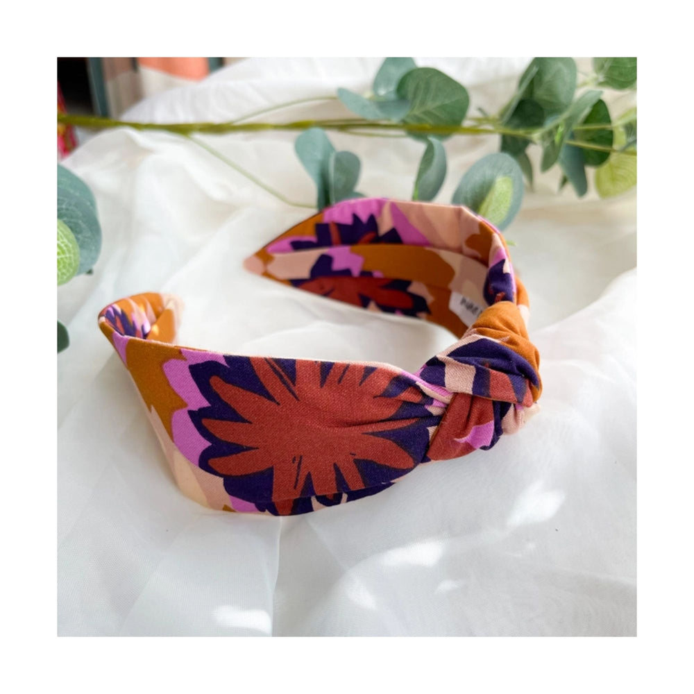 
                  
                    Bright Autumn Floral Print Knot Headband
                  
                