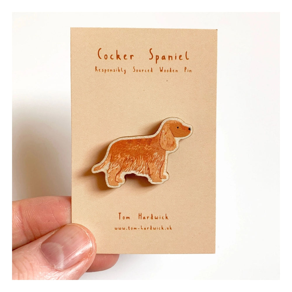 
                  
                    Brown Cocker Spaniel Wooden Pin
                  
                