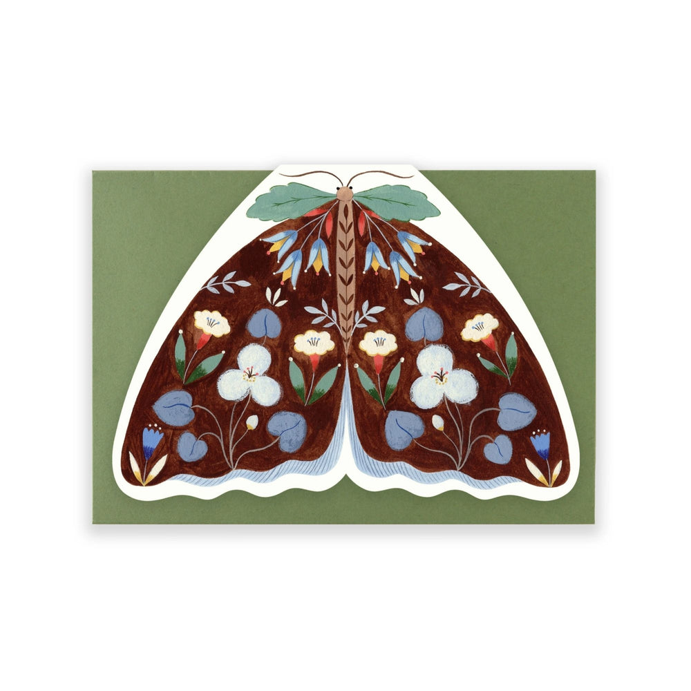 Brown Moth Card