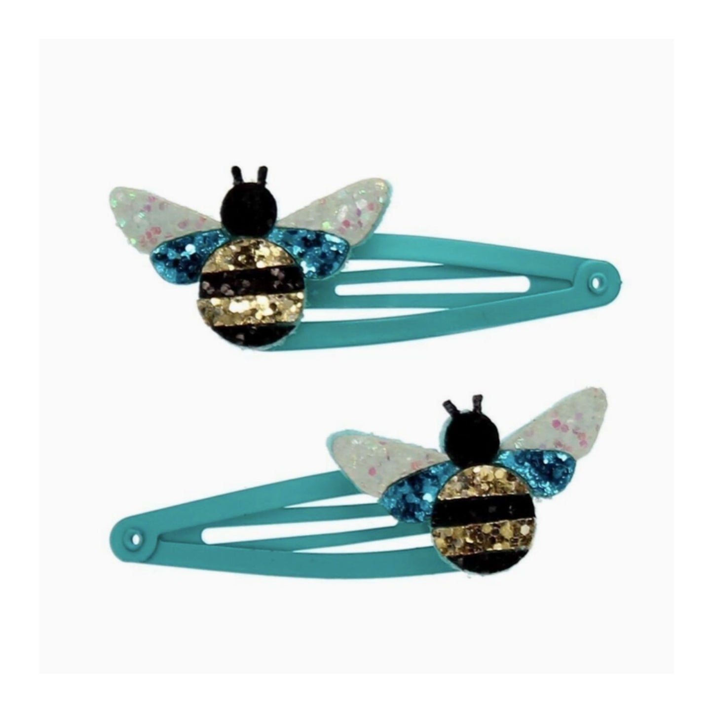 Bumblebee Glitter Hair Clips