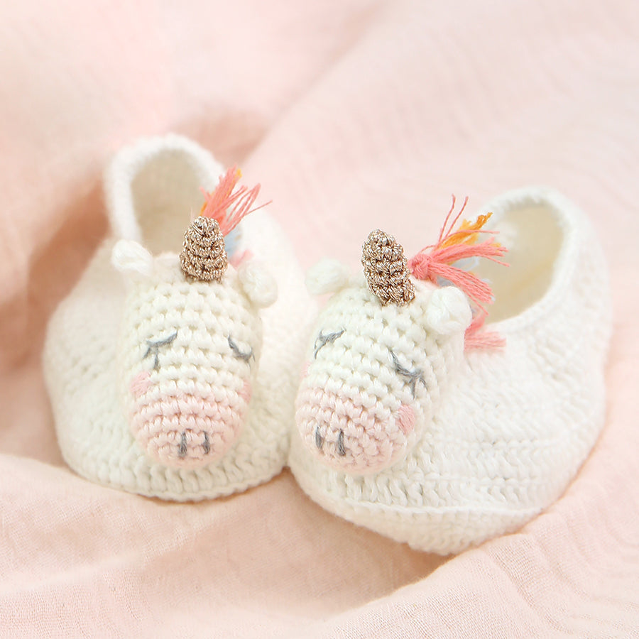 Crochet Unicorn Booties