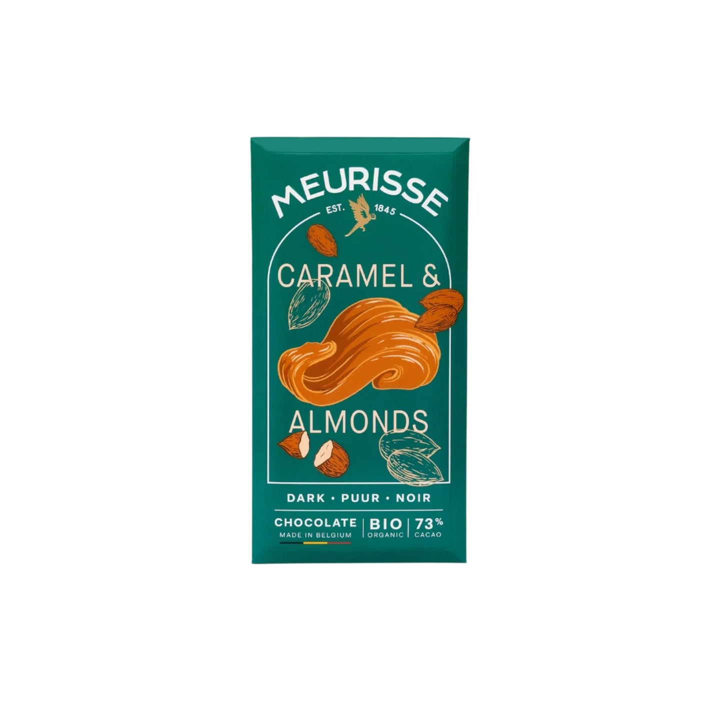 Caramelized Almonds 73% Dark Chocolate Bar