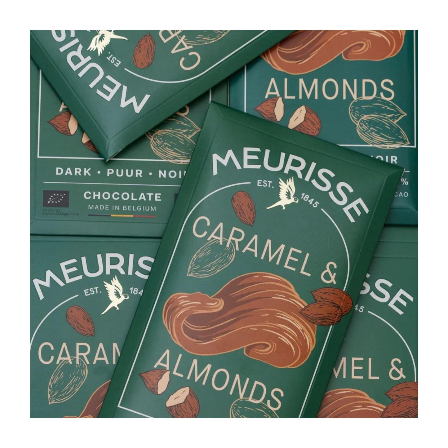 Caramelized Almonds 73% Dark Chocolate Bar