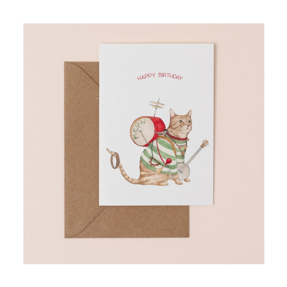 
                  
                    One Cat Band Birthday Card
                  
                