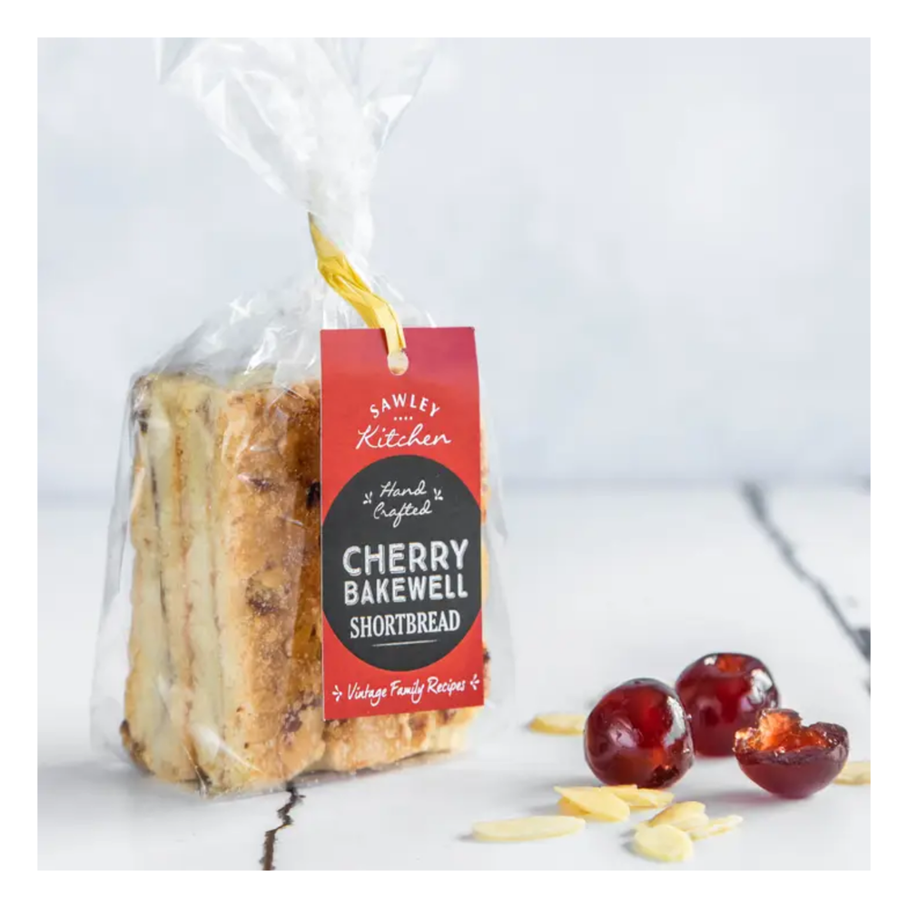 Cherry Bakewell Shortbread Biscuits