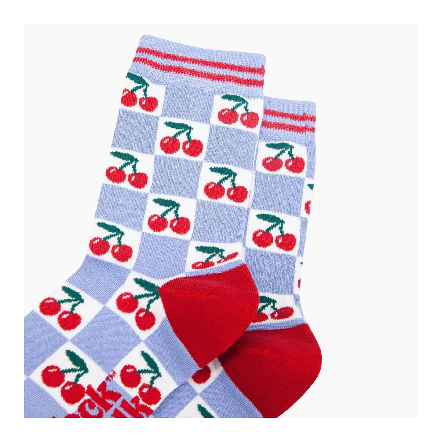 Cherry Checkerboard Socks
