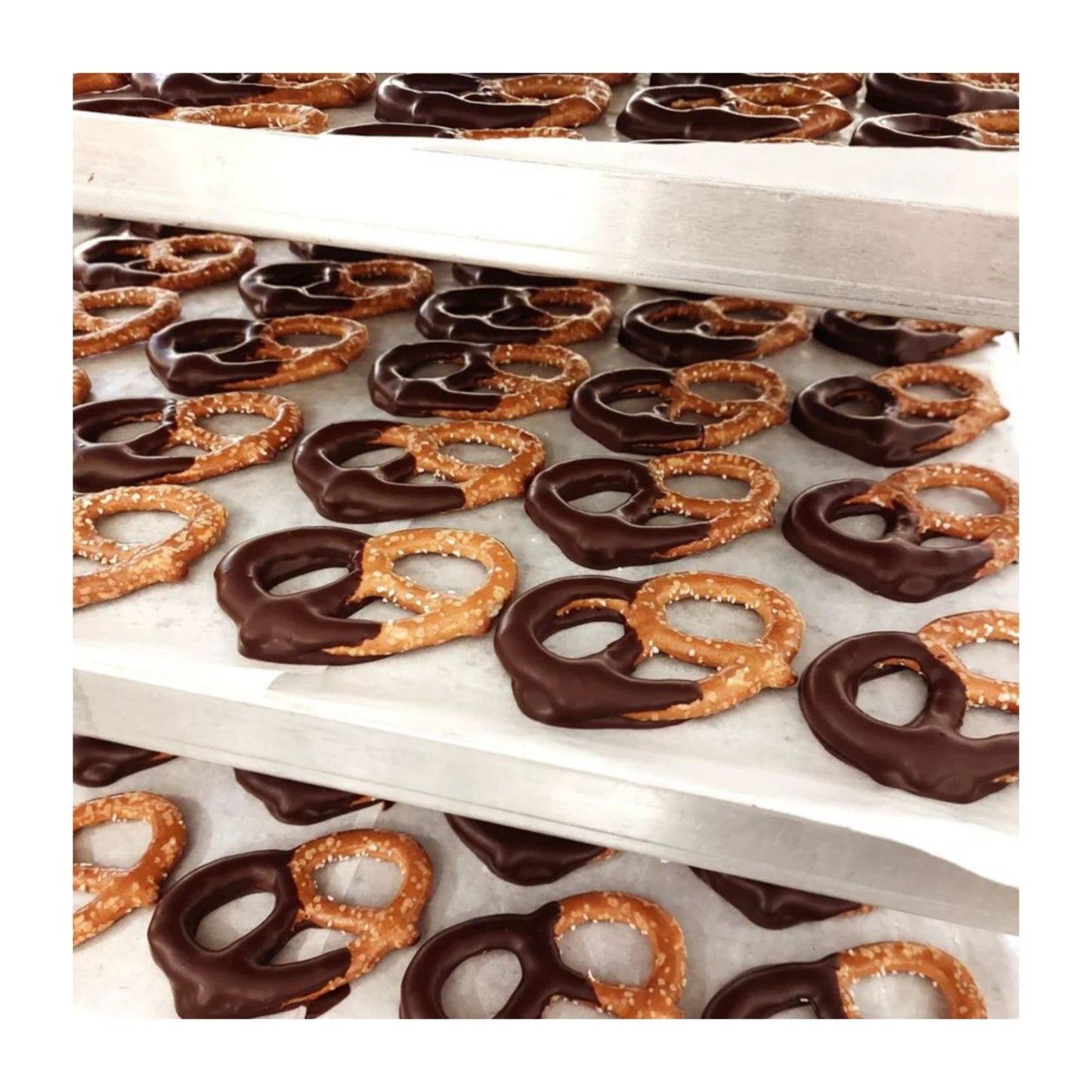 Dark Chocolate Chilli Pretzels