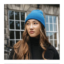  Cobalt Cashmere & Merino Beanie