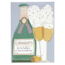  Get The Bubbles Celebration Card